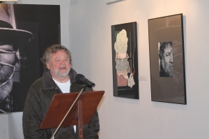Antonín Kratochvíl na vernisáži výstavy Dogma 23. 5. 2015